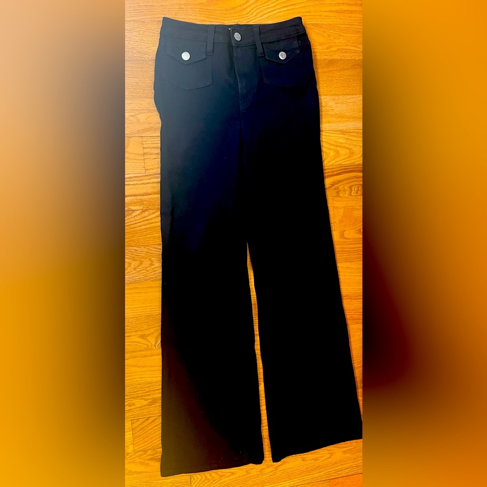 Nine West jet black flare stretch jeans